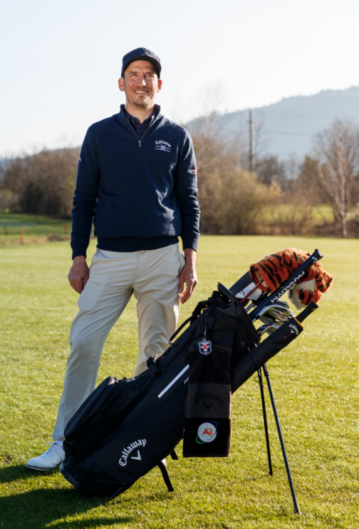 Andy Rösti auf dem Golf-Kurs