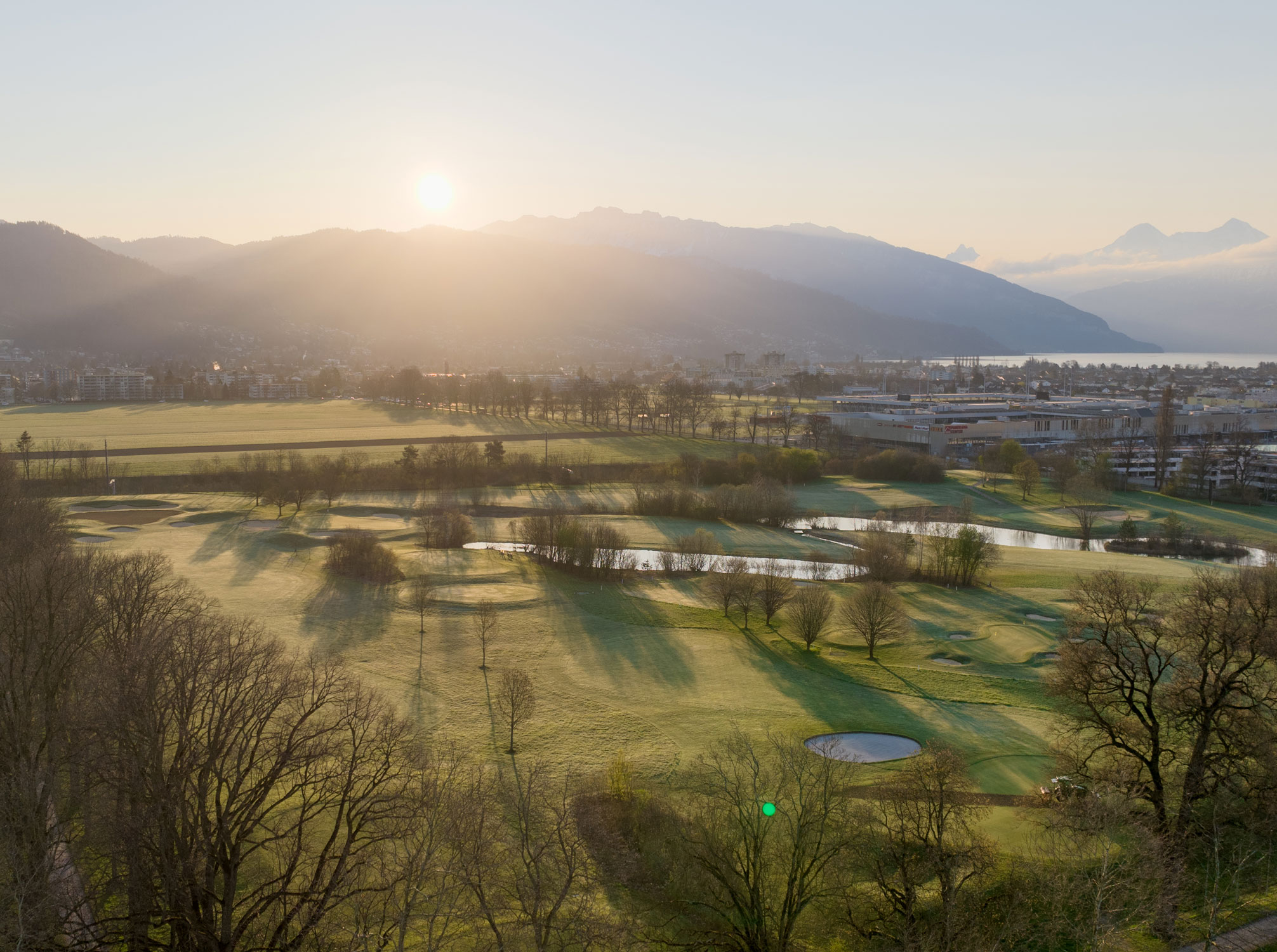 A golf course near Thun, Switzerland
